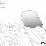 V-Tech Sport plexi Kymco XCITING 500 (2007-2013) kép