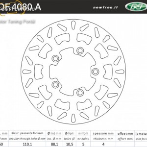 Féktárcsa DF.4080 A kép