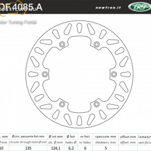 Féktárcsa DF.4085 A kép