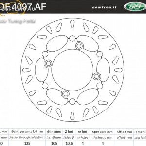 Féktárcsa DF.4097 AF kép