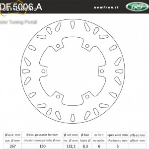 Féktárcsa DF.5006 A kép