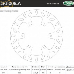 Féktárcsa DF.5008 A kép