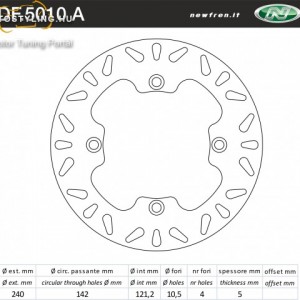 Féktárcsa DF.5010 A kép