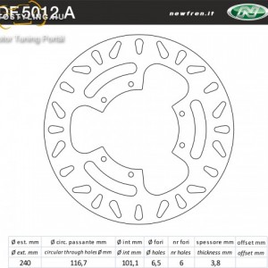 Féktárcsa DF.5012 A kép