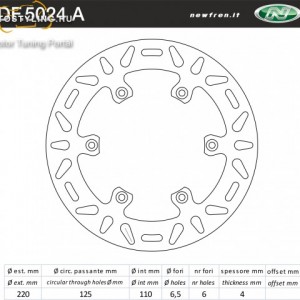 Féktárcsa DF.5024 A kép