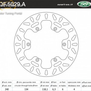 Féktárcsa DF.5029 A kép
