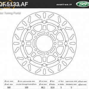 Féktárcsa DF.5133 AF kép