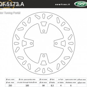 Féktárcsa DF.5173 A kép