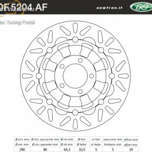 Féktárcsa DF.5204 AF kép