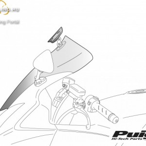 Túra plexi plusz légterelővel,Puig KAWASAKI VERSYS-X 300 (2017-) kép