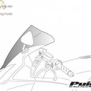 Verseny plexi,Puig Ducati 848 (2008-2013)/1098/1098S (2007-2008)/1198/S kép